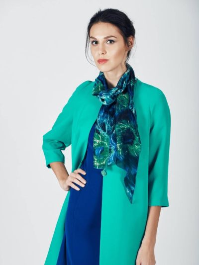 Printed Crepe Palazzo Set With Dupatta