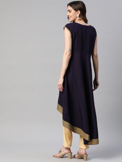 Royal Blue Cape-Style Suit