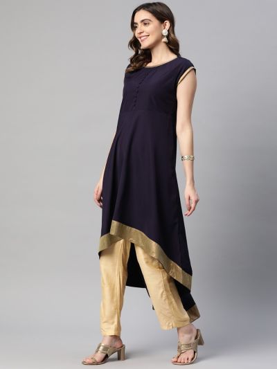 Royal Blue Cape-Style Suit