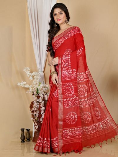 Elegant Pure Cotton Handloom Saree – Traditional Design