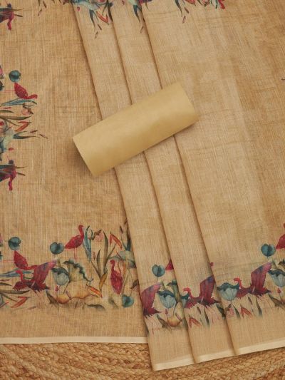 Pure Linen Elegance Dress Material